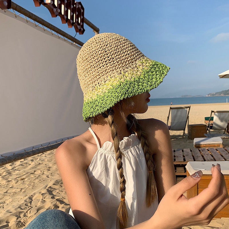 Mũ Cói Rộng Vành Nhiều Màu Sắc Đa Dạng Thời Trang Đi Biển Mùa Hè Cho Nữ