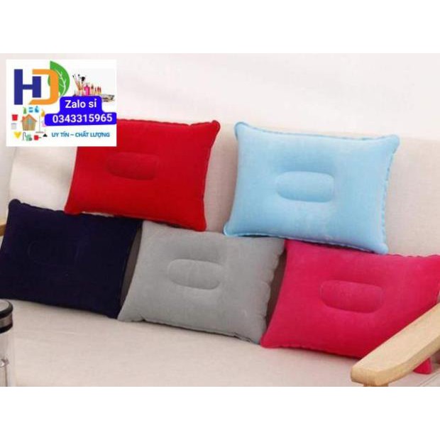 GỐI BƠM HƠI VUÔNG TỰA LƯNG ( giao màu ngãu nhiên)