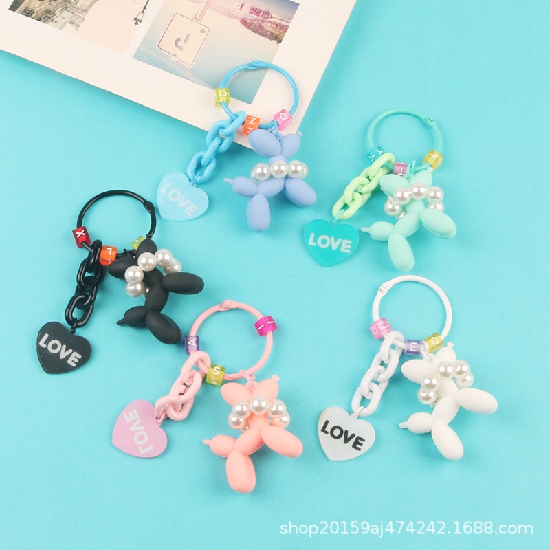 Móc Khóa Hình Cún poodle Dễ Thương Sáng Tạo Dành Cho Nữ