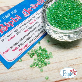 Cườm Nhật Matsuno 2mm xanh lá xà cừ
