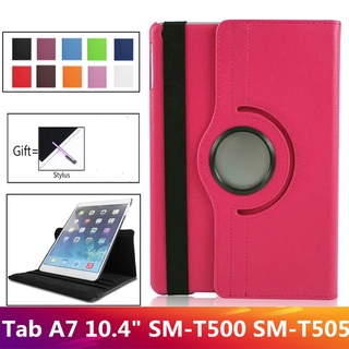 Ốp Máy Tính Bảng Da PU Đế Lật Xoay 360 Độ Cho Samsung Galaxy Tab A7 Tab A7 10.4 T500 SM-T505