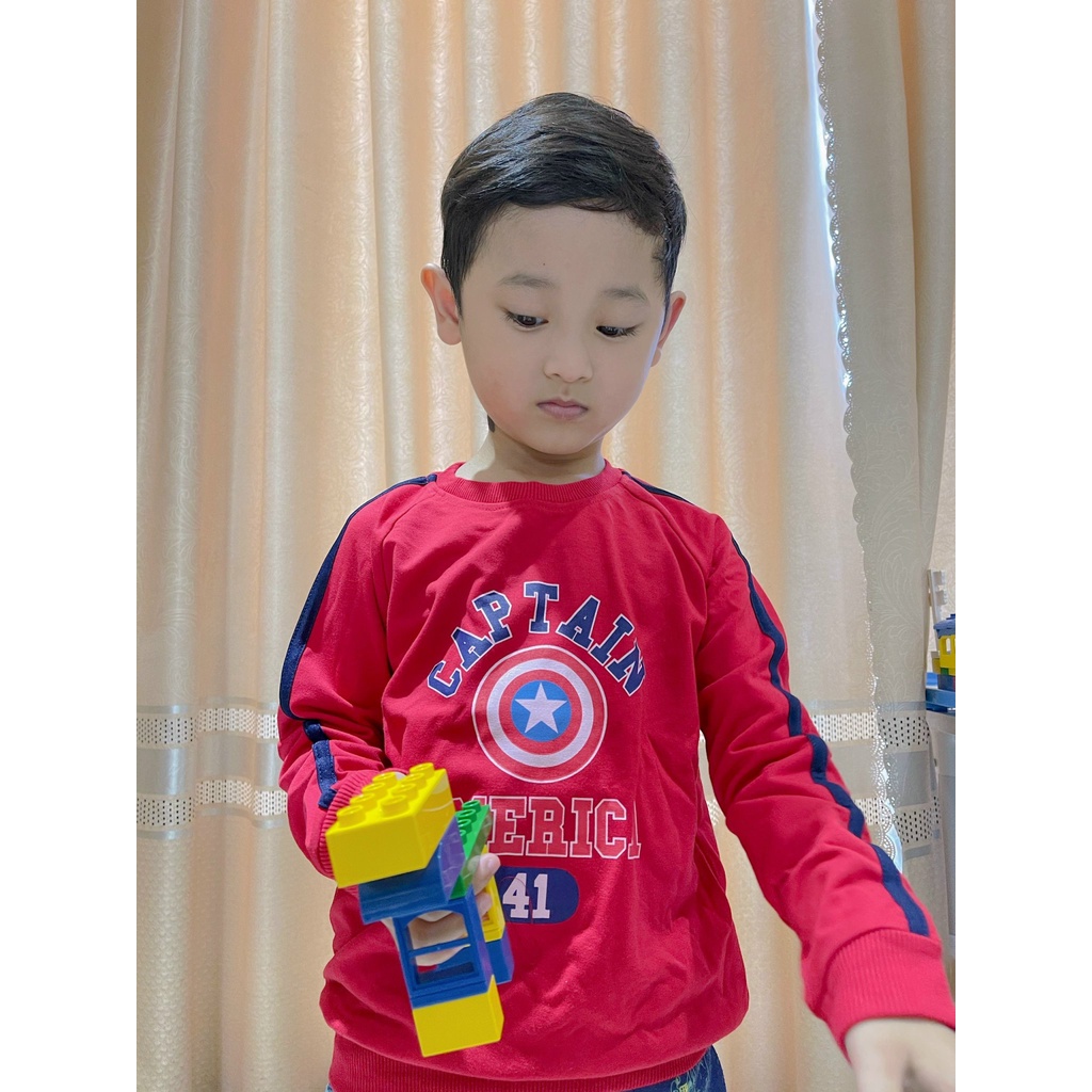 Áo Hoodie dài tay bé trai Min&amp;Max xuất xịn chất da cá mịn đẹp Dragon Kids