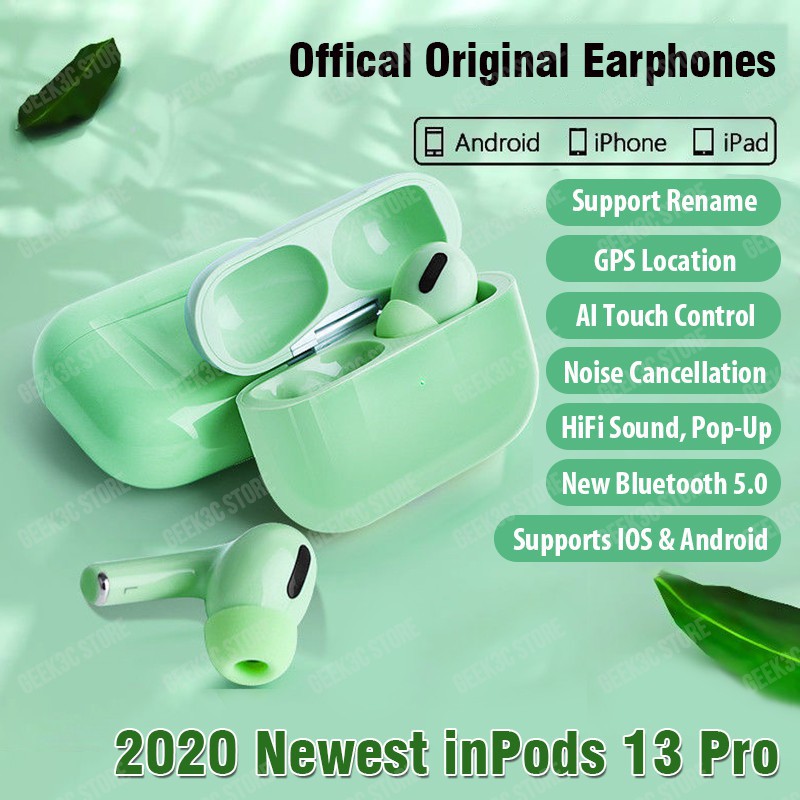 Tai Nghe Bluetooth Iphone Airpods I12 I13 Inpods TWS - Âm Thanh Strereo Cảm Biến Nhạy -LuvCase