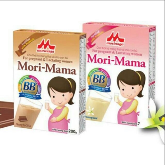 Sữa bầu Mori- Mama vị vani và socola date(7/21)