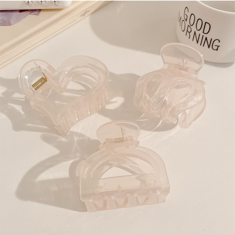 Kẹp Tóc Trong Suốt Nhỏ Nhắn Xinh Xắn Phong Cách Hàn Quốc