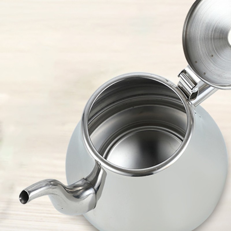 kiss 1.2/1.8L Thick Stainless Steel Tea Pot with Infuser Coffee Pot Teapot Induction Cooker Water Kettle