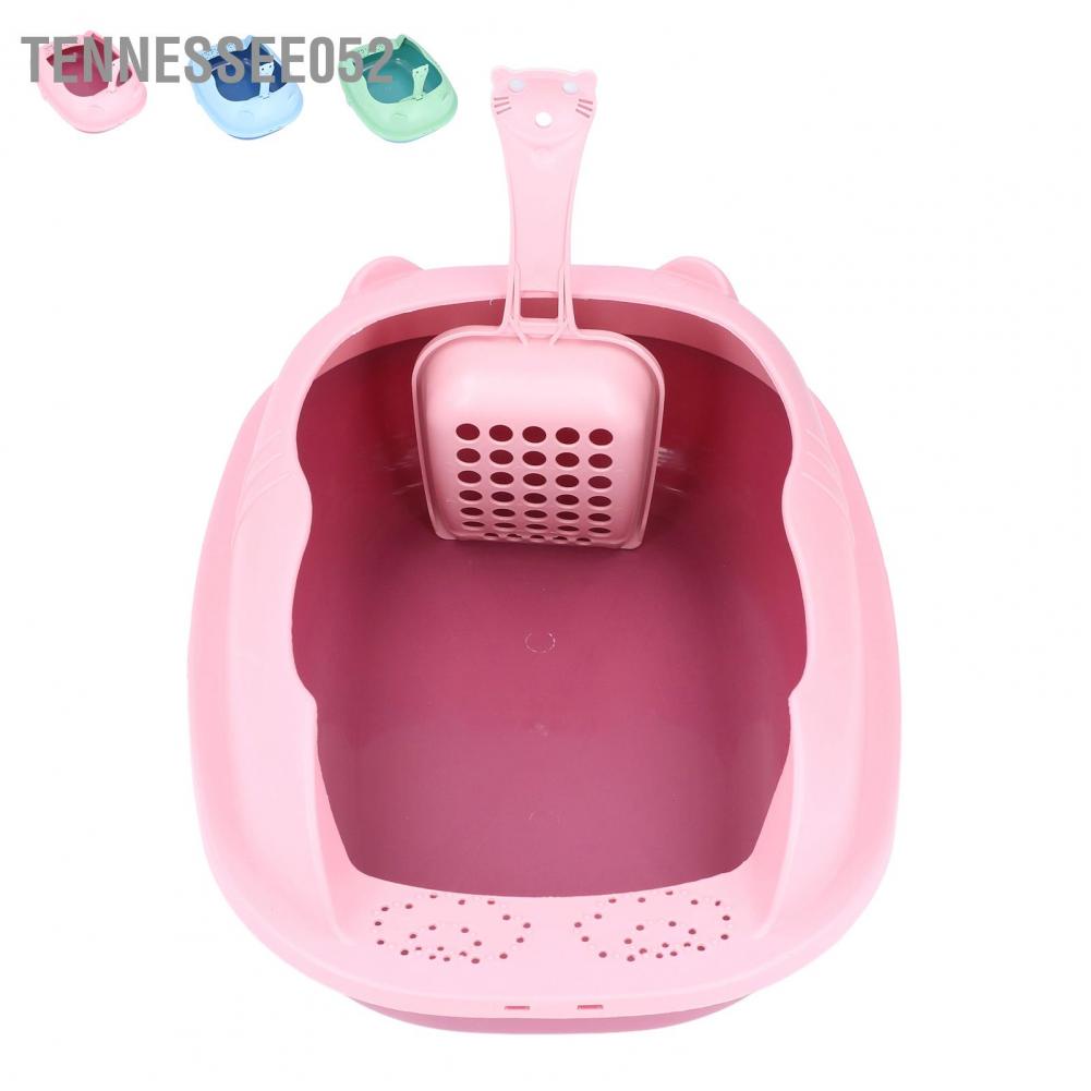 Chậu đựng cát vệ sinh cho mèo tặng xẻng xúc cát cho mèo kích thước S chống văng cát