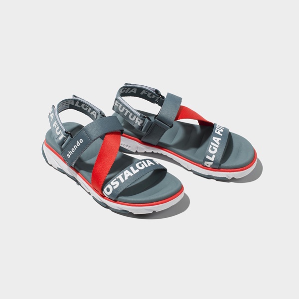 SHONDO | Sandal Shondo F6 sport future xám đỏ F6S0026