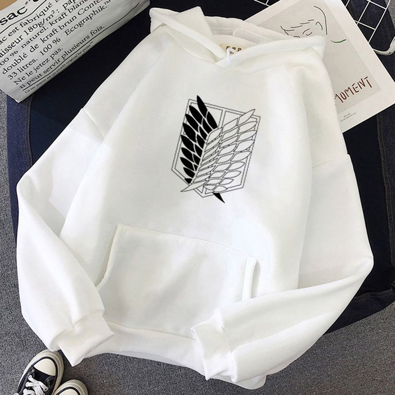 Áo Hoodie Dài Tay In Hình Attack On Titan Unisex | BigBuy360 - bigbuy360.vn