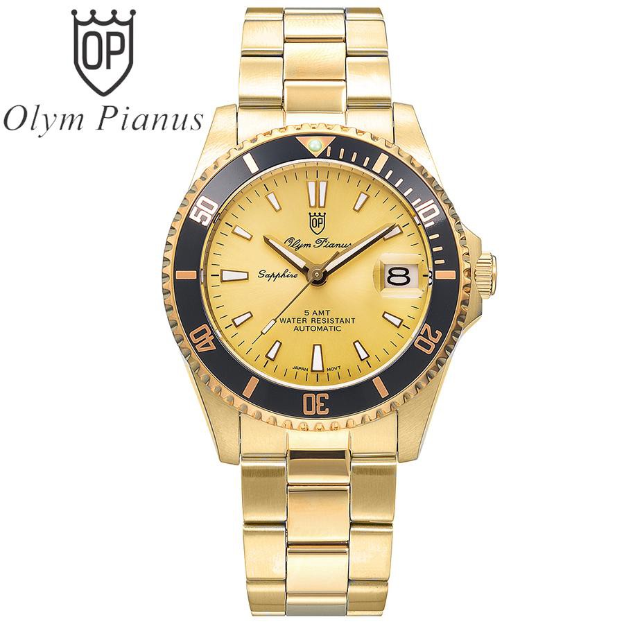 Đồng hồ nam mặt kính sapphire Olym Pianus OP89983 OP89983AMK vàng