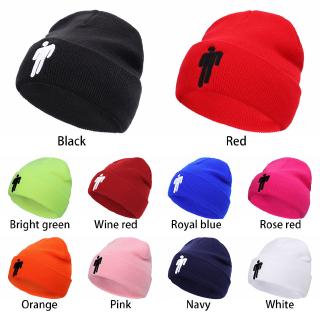 MAHES Mũ len beanie màu trơn phong cách