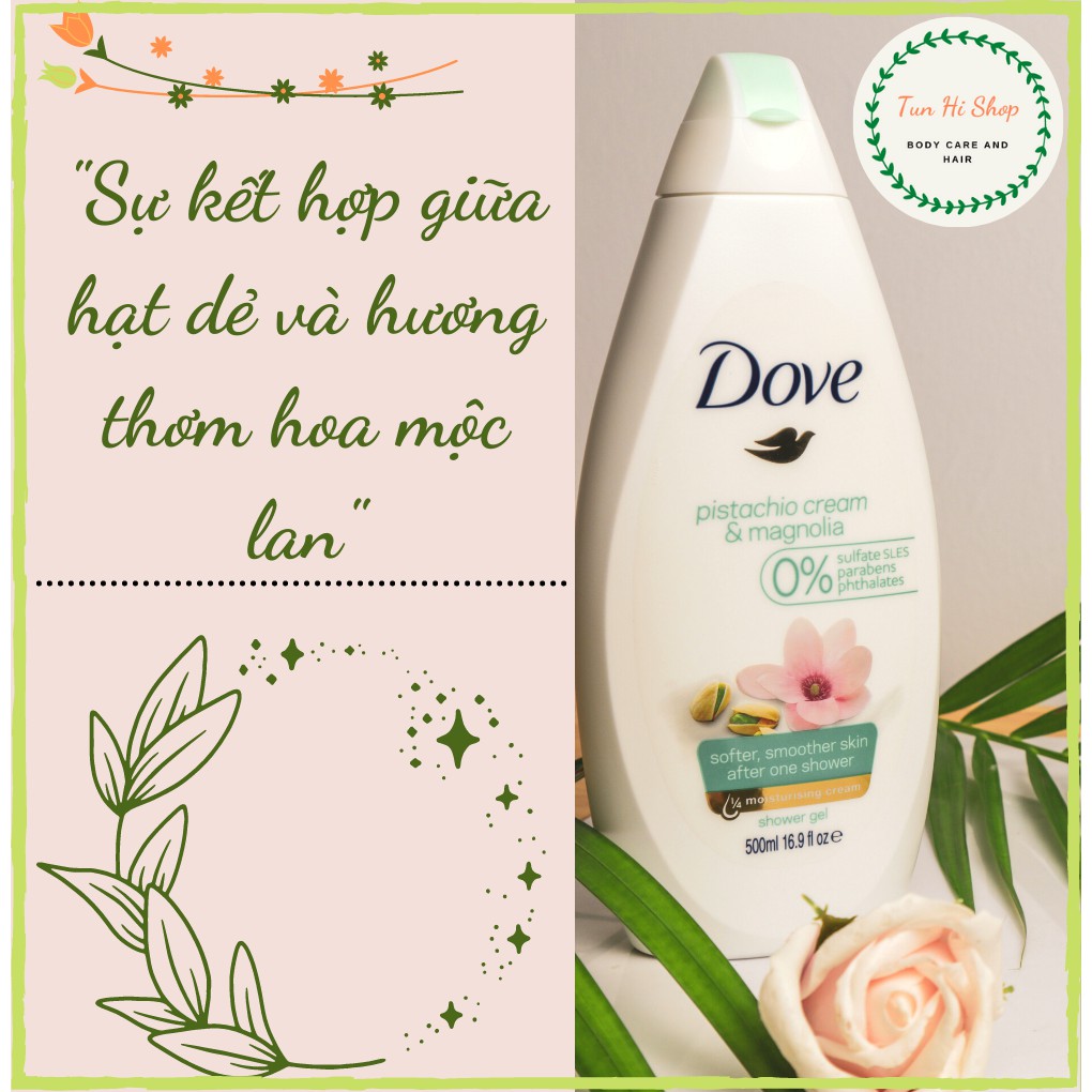 SỮA TẮM DOVE ĐỨC HẠT DẺ&DƯỠNG ẨM CHUYÊN SÂU-500ML