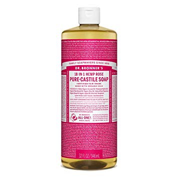 (hàng Mới Về) Xà Phòng Dạng Lỏng Dr. Bronner 's Rose Pure Castile 237ml