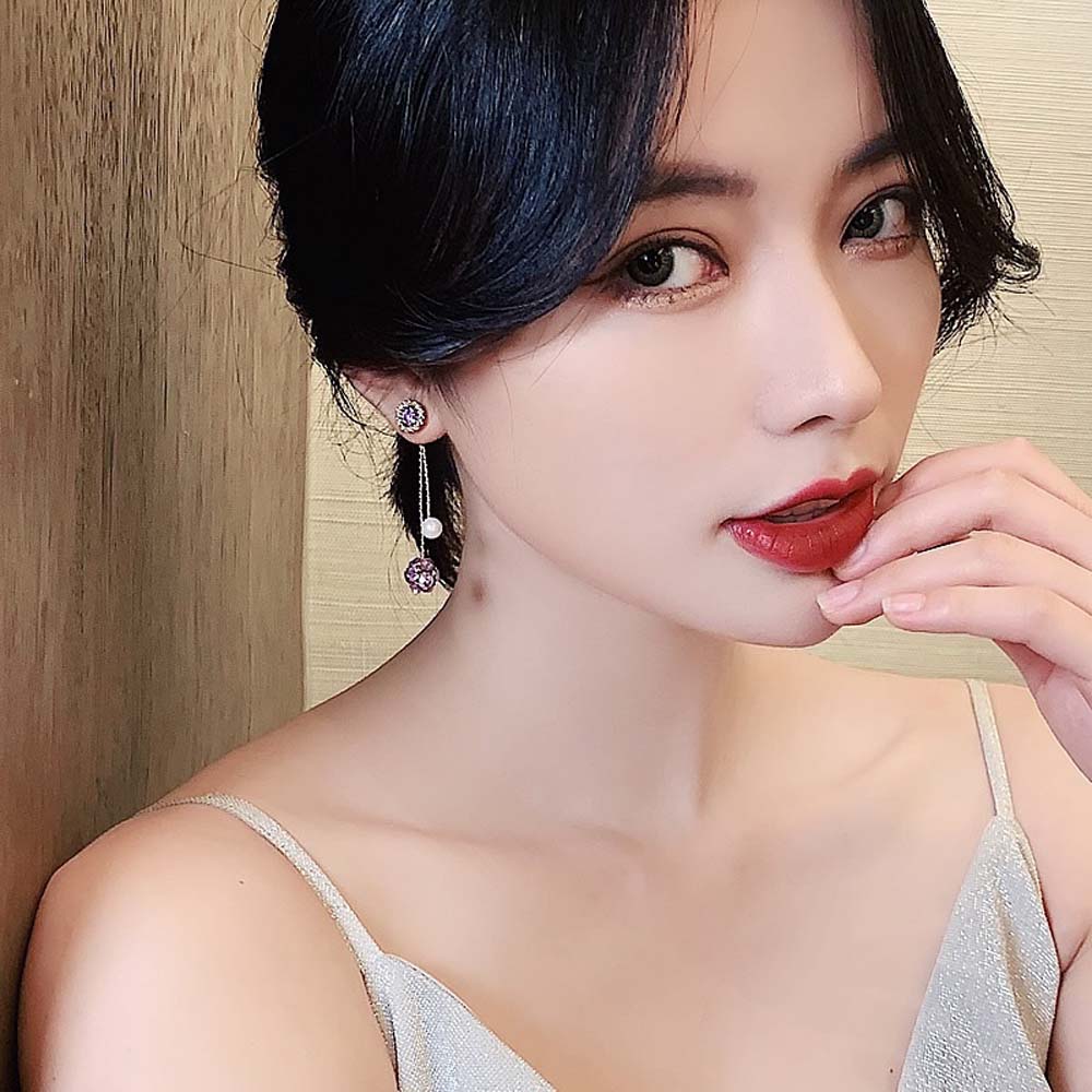 Khuyên Tai Nữ Dáng Dài Thời Trang Phong Cách Hàn Quốc