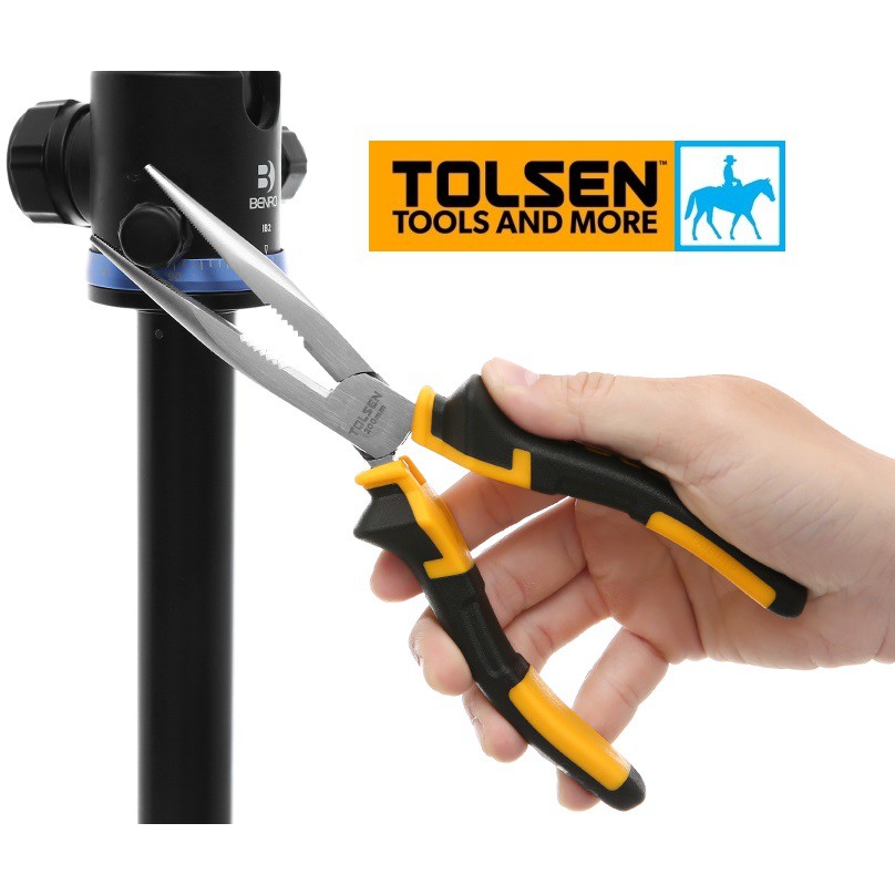 Kềm Mỏ Nhọn Dài 8Inch 200mm Long Nose Pliers TOLSEN 10007