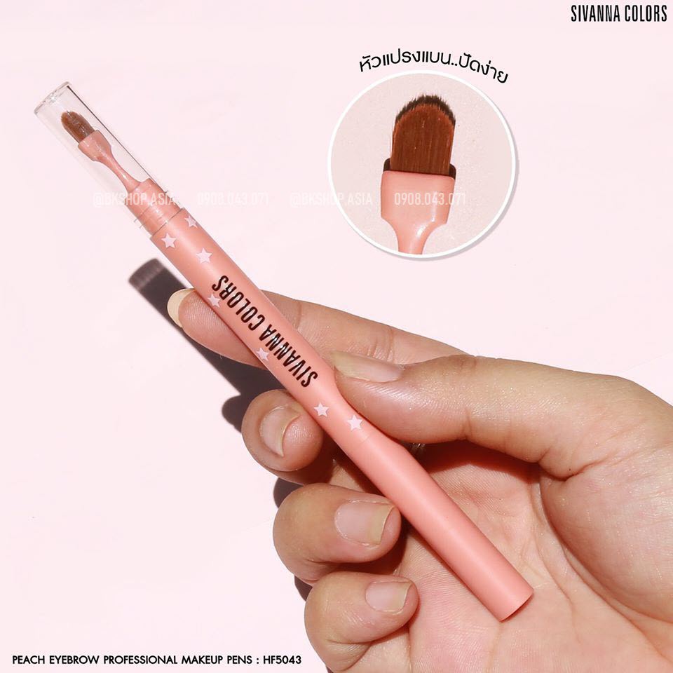 (Auth Thái) Kẻ Mày 2 Đầu Sivanna Peach Eyebrow Pencil HF5043