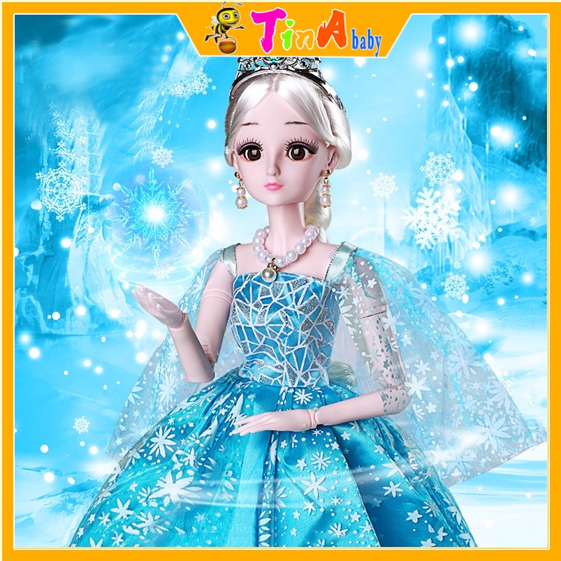 Búp bê Elsa 60cm có khớp có nhạc đồ chơi cho bé gái quà sinh nhật E892