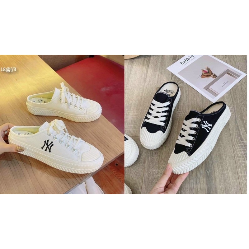 Giày đạp gót NY 4p thể thao nữ đi học đế cao siêu hot thời trang phong cách đẹp