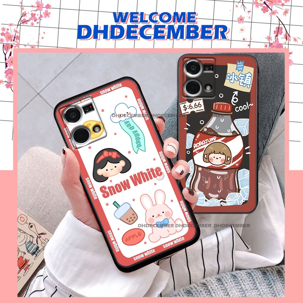 Ốp lưng Oppo RENO 8 4G - BẢO VỆ CAMERA in hình 3D GẤU HỒNG-GẤU BEER -CỰC XINH-RẺ