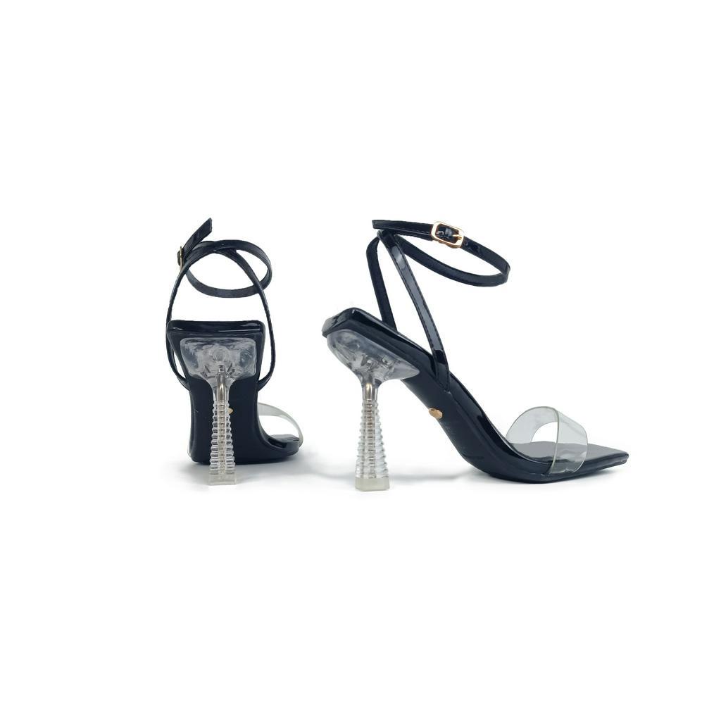 Sandal cao gót mika 10p quai trong Selena HADU L955 - BH 24 tháng