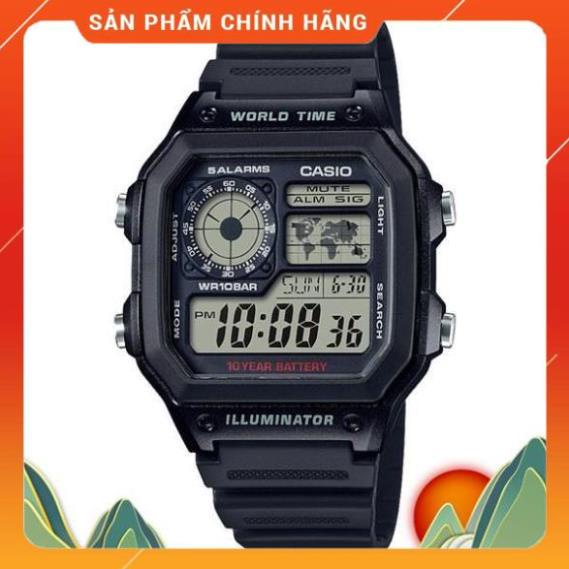 Đồng Hồ Casio Nam Dây Nhựa AE-1200WH-1AVDF Chính Hãng