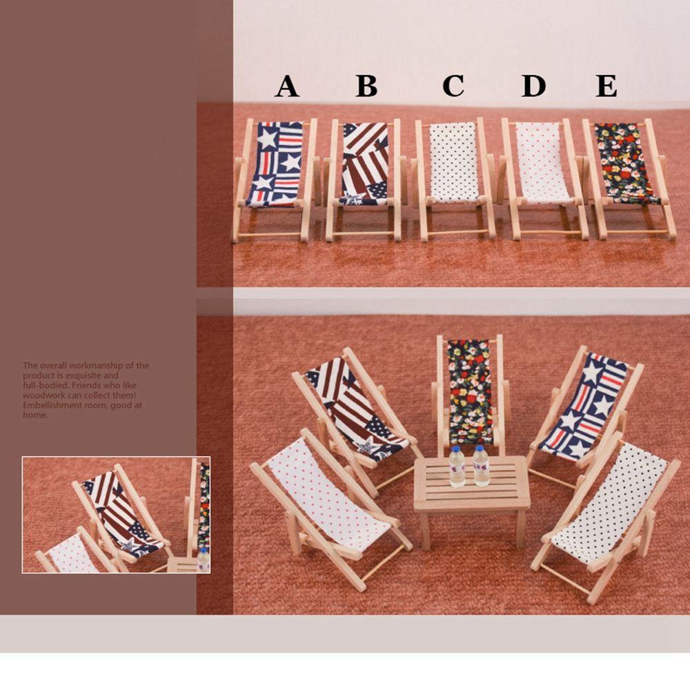 Mô Hình Ghế Bãi Biển Trang Trí Nhà Búp Bê Tỉ Lệ 1: 12