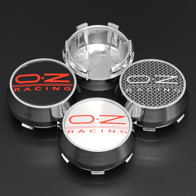 CarDIY (4 CÁI) 60MM OZ Racing Wheel Cap Rim Hub Cap Vỏ chống bụi