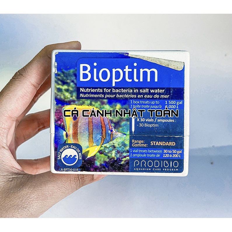 BIOPTIM PRODIBIO VI SINH, VI KHUẨN QUANG HỢP CHO BỂ CÁ CẢNH (1 ỐNG LẺ)