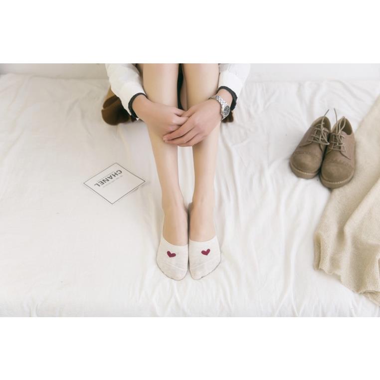 Tất nữ cổ ngắn KOGANO tất vớ nữ cổ thấp co giãn đi giày búp bê, giày thể thao chạy bộ, yoga, tập gym FAS-001322