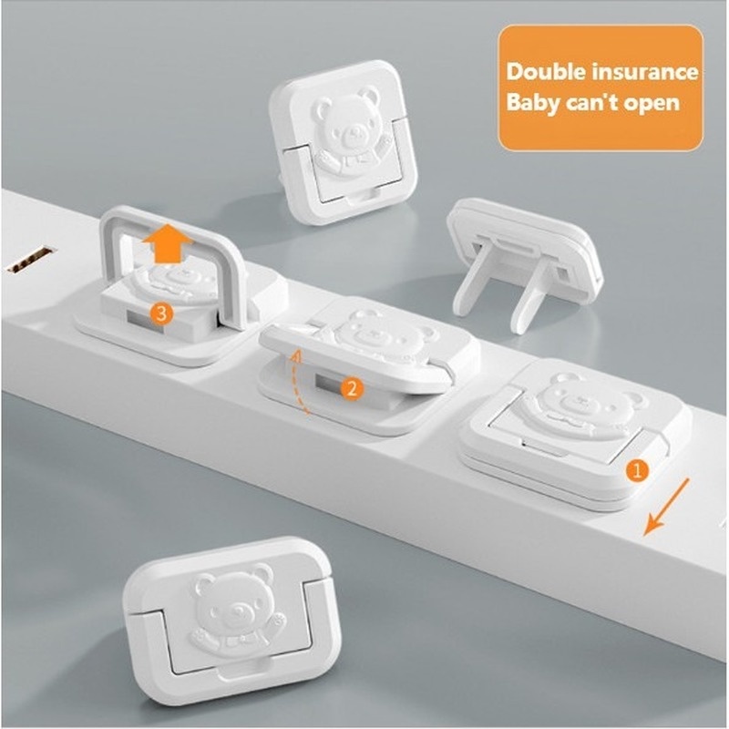 Electric Anti Shock Plugs Protector Cover / EU Power Socket Electrical Outlet Covers  / Baby Kids Child Safety Guard Protection With Hidden Pull Handle
