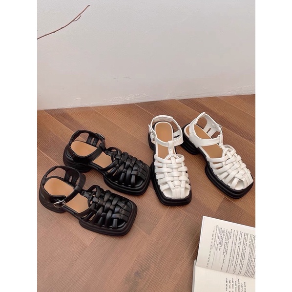 SANDAL RỌ BÍT MŨI DÂY MẢNH ĐẾ CAO 5CM HÀN QUỐC [ORDER+ Ảnh thật cuối]
