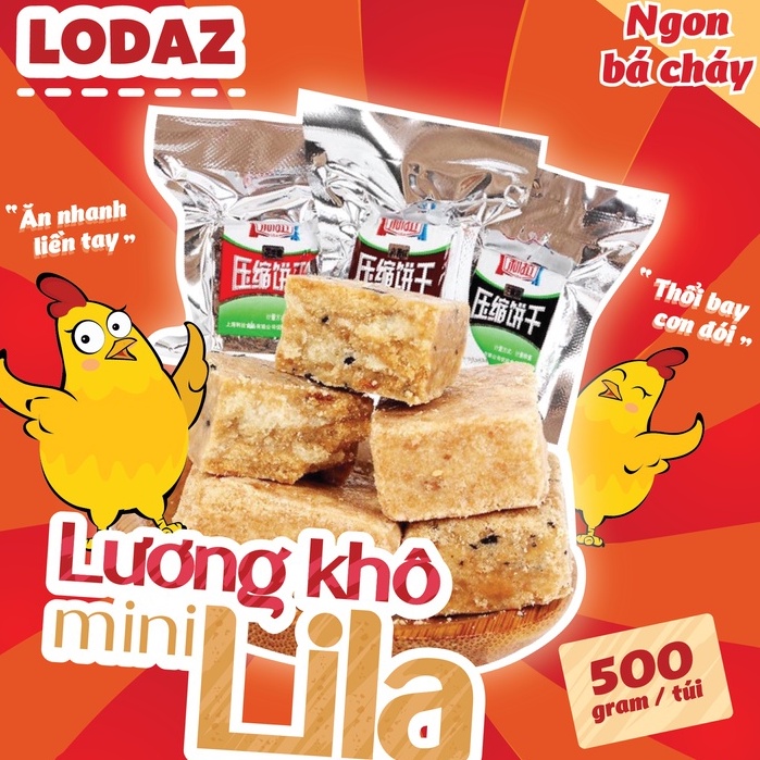 Lương khô mini LiLa bánh lương khô mini Lodaz tiện lợi, dinh dưỡng có ...