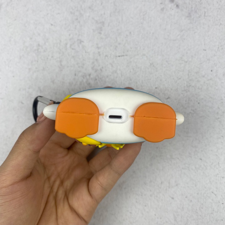 Case Airpods Vịt Mũ Vàng, Ốp Airpods Phong Cách và Dễ Thương cho đủ dòng 1/2/3/Pro - Mã TZAP320