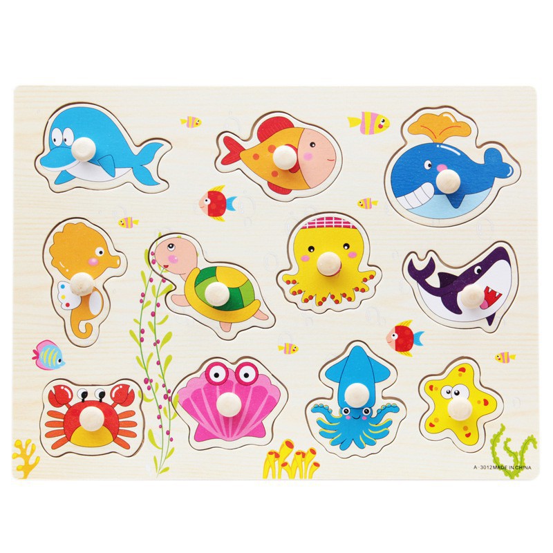 Bộ Xếp Hình 10 Kiểu Bằng Gỗ