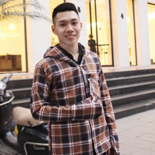 Áo chống nắng kẻ nam (ảnh thật)