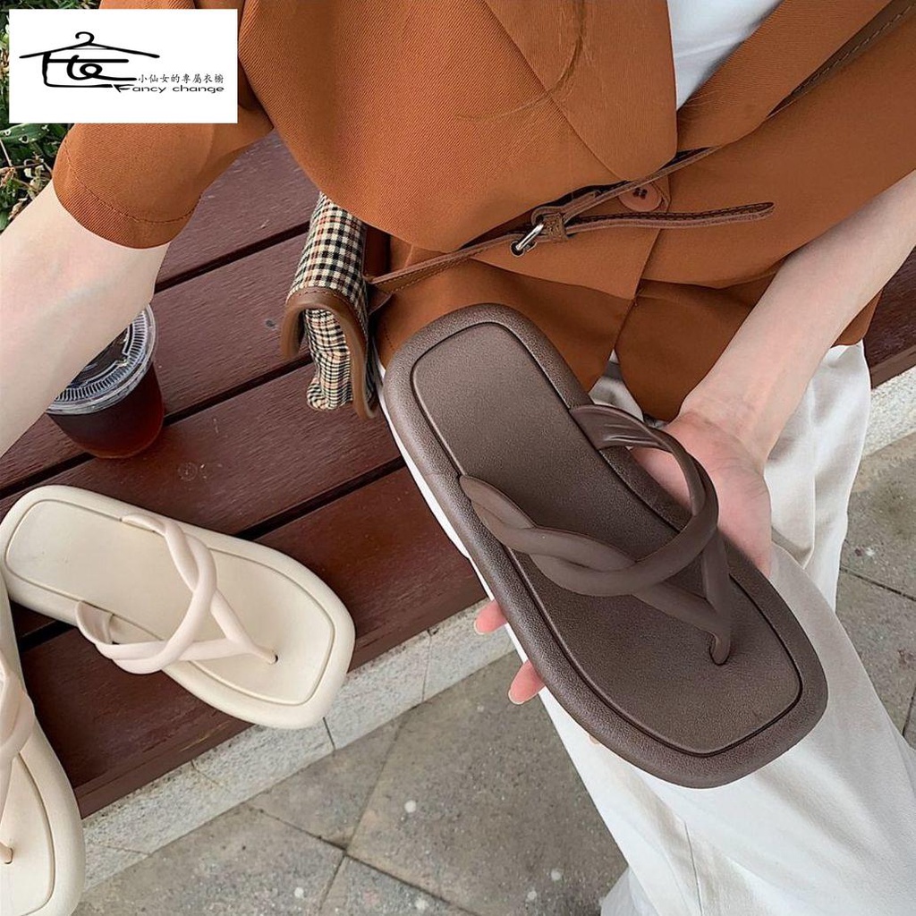 Dép Xỏ Ngón Đế Bằng Thiết Kế Xinh Xắn Thời Trang Cho Nữ