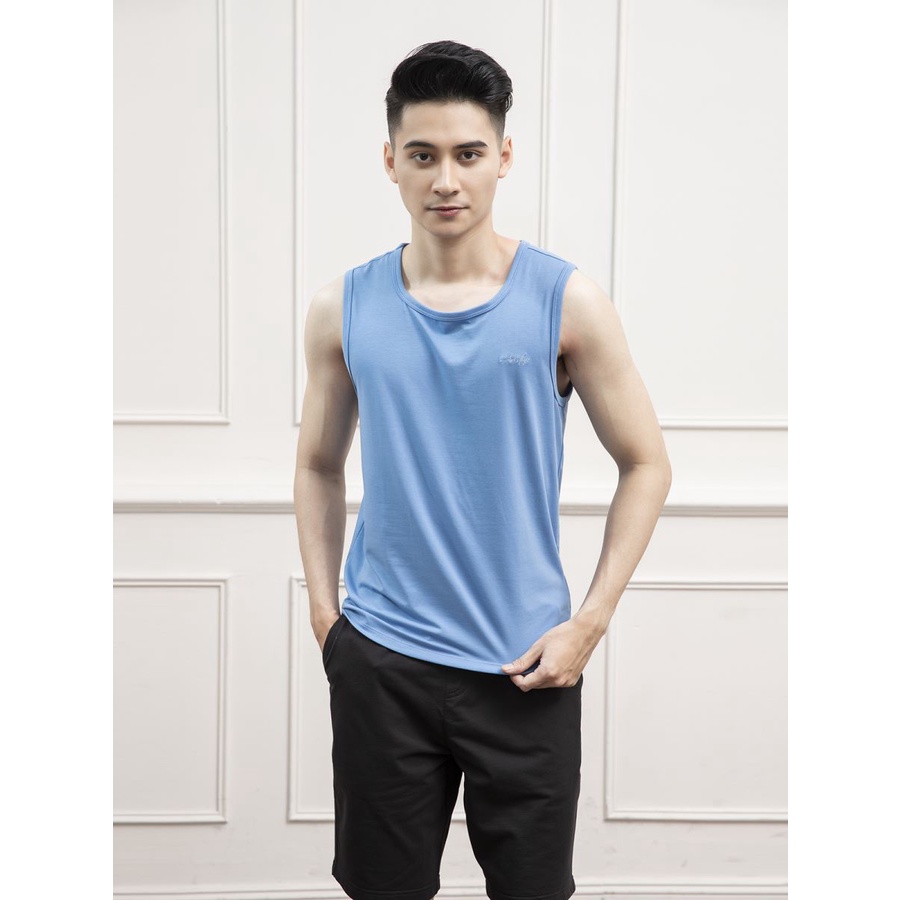 Áo Ba Lỗ Nam ARISTINO - ATT009s1, Cổ Tròn, Siêu Mềm Mát