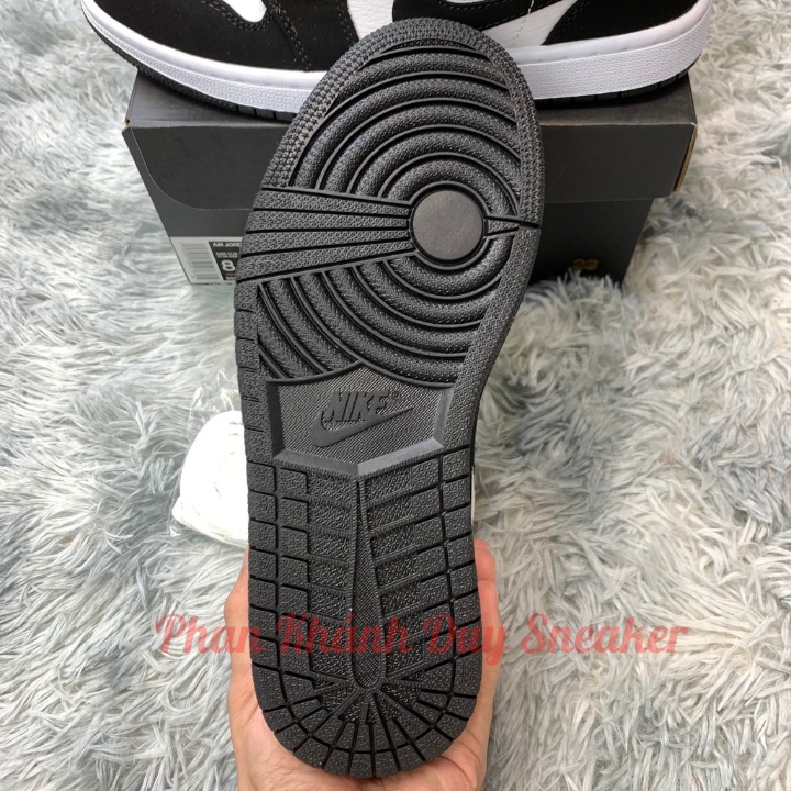 Giày sneaker jordan panda low trắng đen cổ thấp