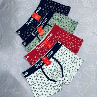 Combo 4 quần lót nam - quần đùi nam superme cao cấp ( màu như hình)