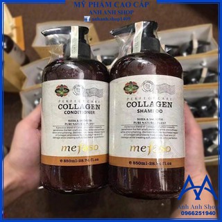Bộ dầu gội xả Mefaso Collagen Ý 850ml