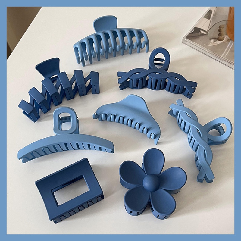 Set 8 Chiếc Kẹp Tóc Nhiều Màu Xinh Xắn Style Hàn - Kẹp Ngoạm - Dumi Shop