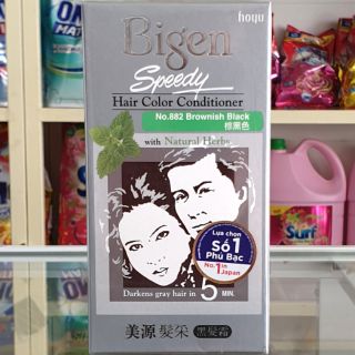 [ Hàng Công Ty] Thuốc Nhuộm Tóc Bigen Speedy 882 Nâu Đen