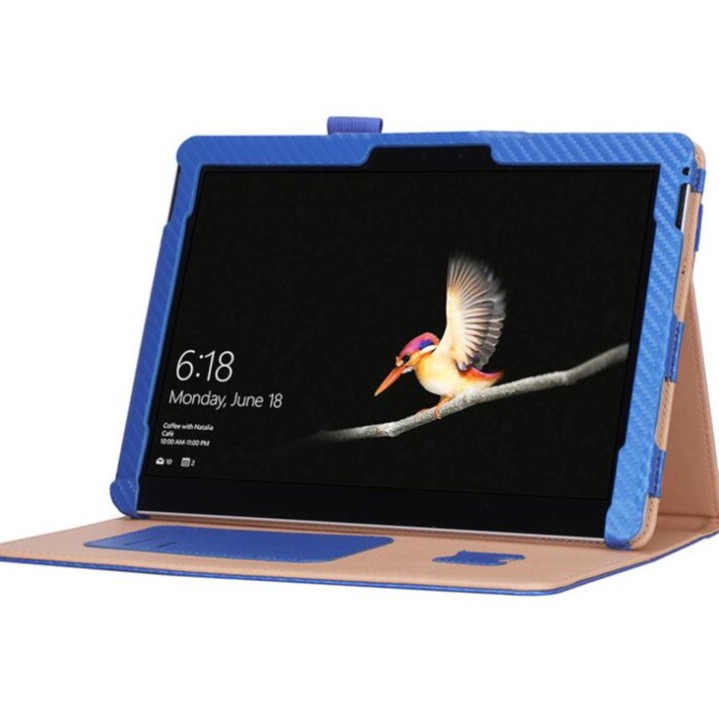 Bao da Pu máy tính bảng nắp lật có ngăn đựng thẻ bút cảm ứng cho Microsoft Surface Go/Go 2 / Surface Go 2018 10 inch