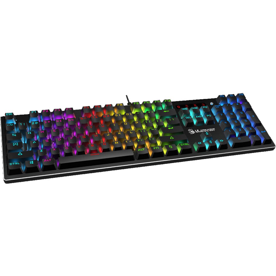 BÀN PHÍM CƠ FULL RGB GAMING A4TECH B820R- Tốc độ phản ứng 0.2ms nhanh nhất thế giới