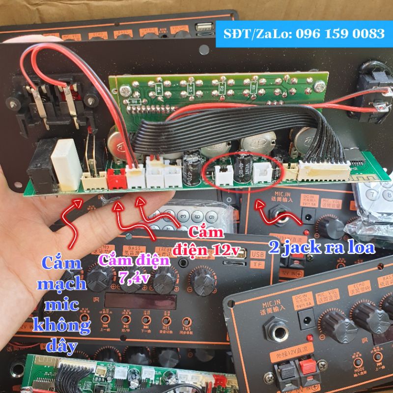 Mạch loa kéo full chức năng đánh được cặp bass 25 Siêu Cấp