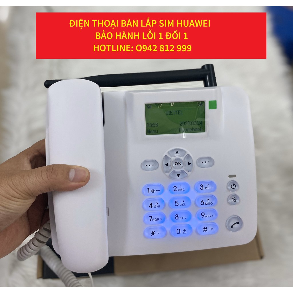 ☎️ Điện Thoại Bàn Gắn Sim Di Động ☎️  Huawei GSM F316 Lắp Mọi Loại Sim Gphone, HomePhone, Di Động