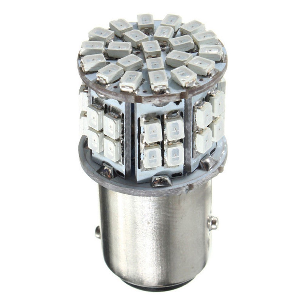 Bóng đèn LED màu đỏ 1157 BAY15D 50smd 1206 6000K 3W 12V cho xe hơi