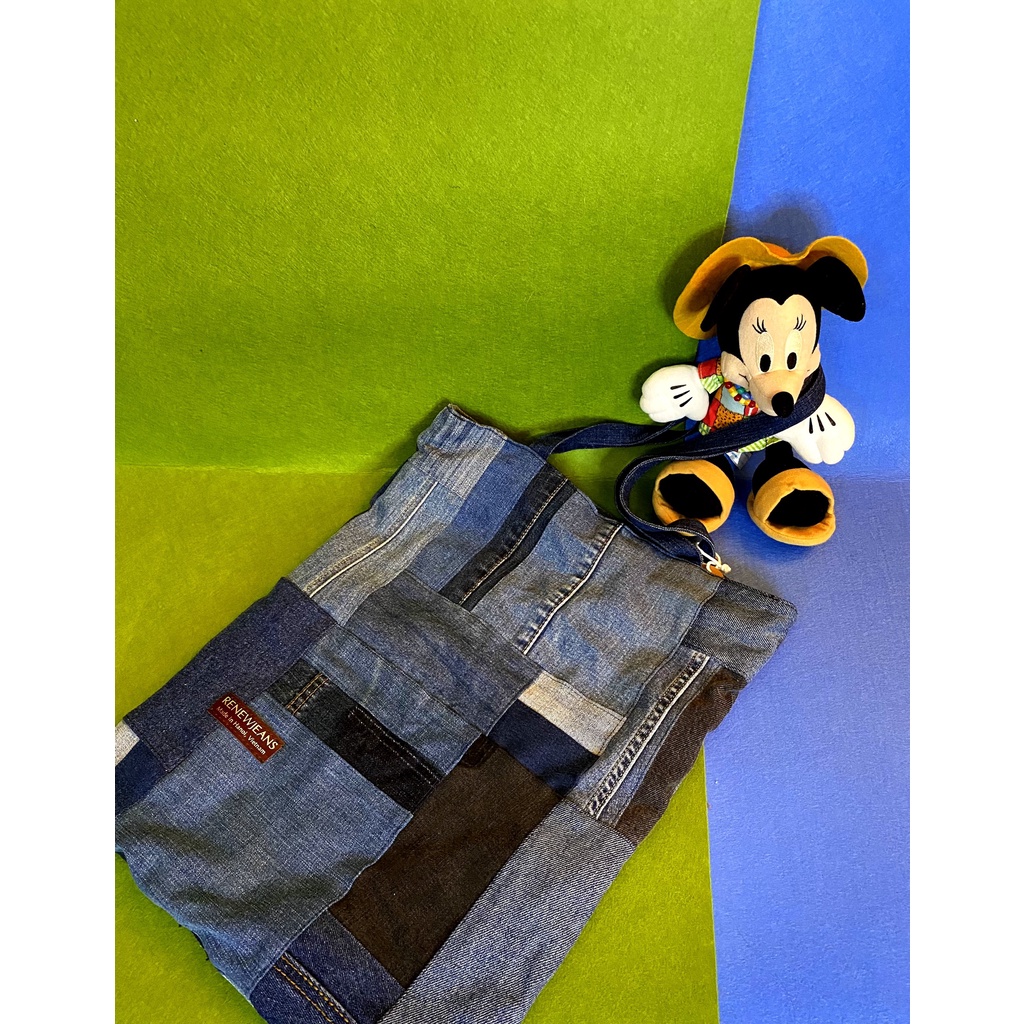 TÚI TOTE HANDMADE TÁI CHẾ TỪ QUẦN JEAN