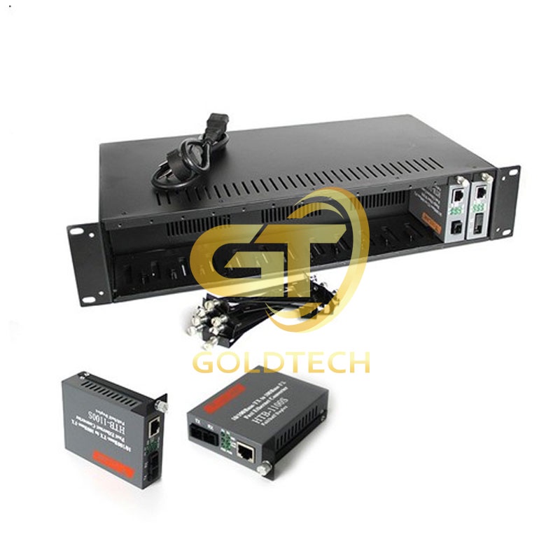 Nguồn tổng tập trung Converter quang 14 khe cắm - Khung nguồn tập trung