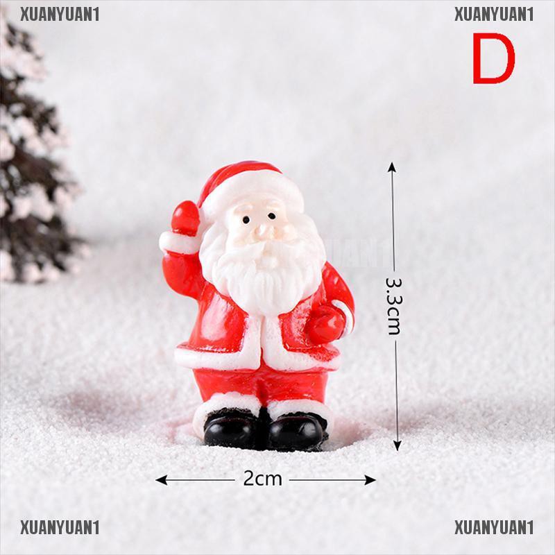 [XUANYUAN1] Mô Hình Ông Già Noel Và Người Tuyết Mini Trang Trí Cây Thông Noel DIY
